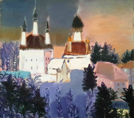 Розовый пейзаж