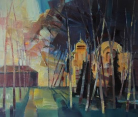 Новодевичий монастырь 2015-2022 хм 60х70см