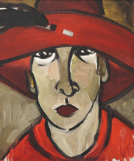 Портрет в красной шляпе