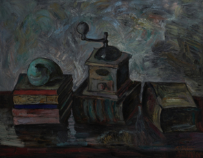 Натюрморт с кухонной мельницей