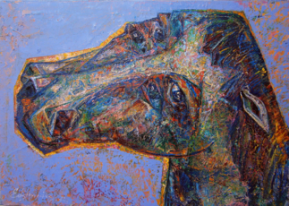 Голубой конь