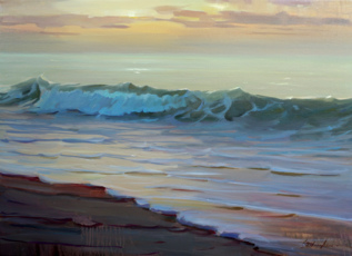 Картина Море и золотой закат 