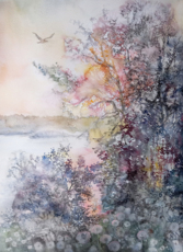 Вечер на Волге