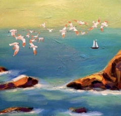 Яхта в море