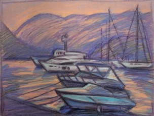 Яхты в Которском заливе