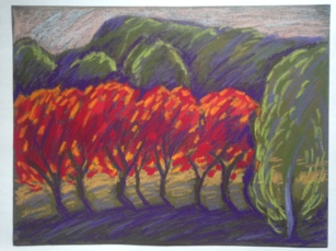 Красные деревья