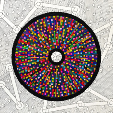 Взлетать Геометрический салют Фейверк Искры Праздник