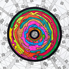 Энергичный Цветная узорчатая графика маркером