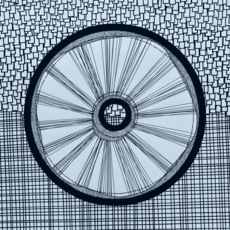 Резонанс Линейная черно-белая абстрактная графика 