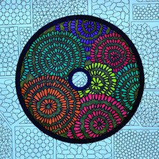 Ароматный Картина с цветочным узором из лепестков