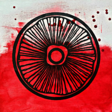 Ненависть (Ред) Графика с узором на холсте Абстракция акрилом