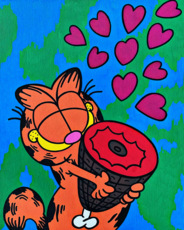 Кот Гарфилд с беконом Картина в детскую