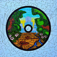 Микро (2) Геометрический лесной пейзаж Ландшафт с минимализмом 