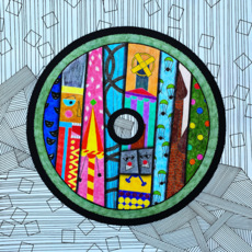 Аттракцион Цирк Театр Цветная графика в форме грампластинки