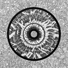 Склонный Черно-белая абстракция с узором Виниловая пластинка