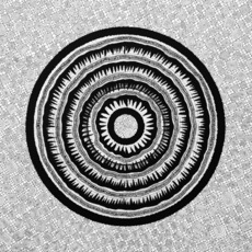 Злой Монохромная графика с узором Виниловая пластинка 