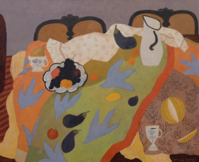 Интерьер с белым кувшином