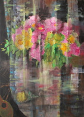 Розовый букет. (диптих 